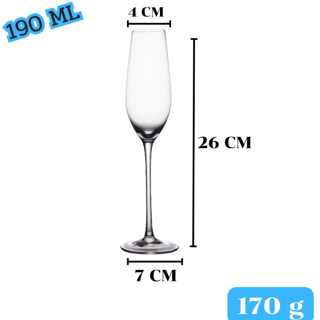 แก้วแชมเปญใส CHAMPAGNE แก้วไวน์ขาว สวยหรูหรา ขนาด185 ml รูปที่ 9