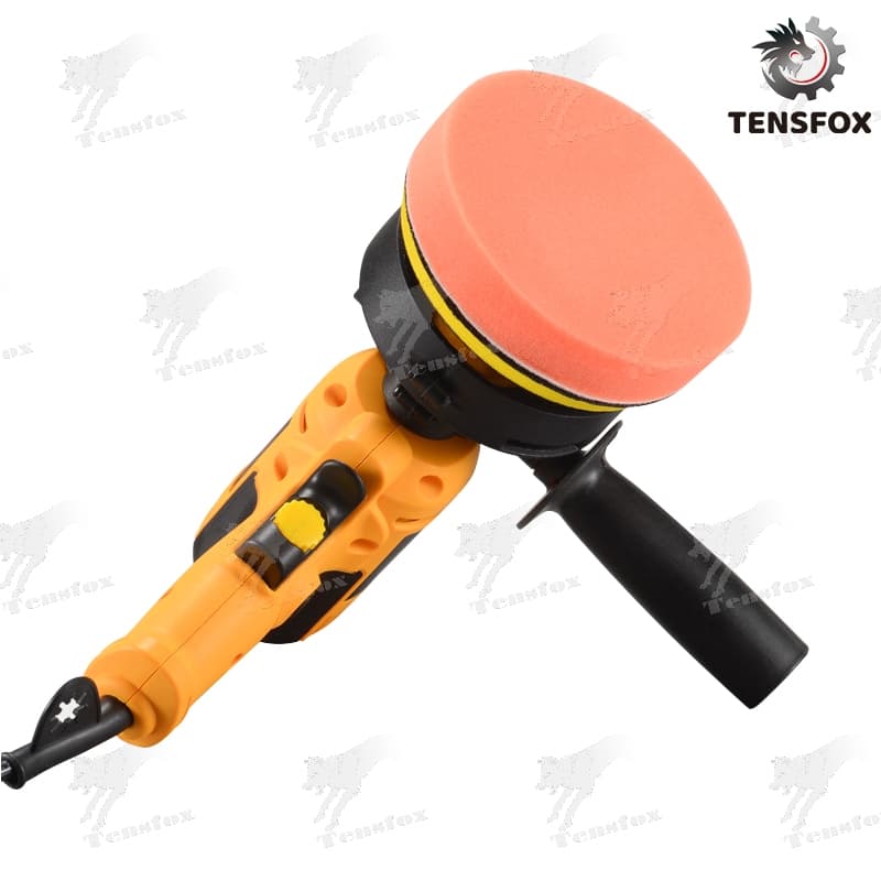 Tensfox เครื่องขัดสีรถ 5นิ้ว 950W เครื่องขัดเงารถ เครื่องขัดสีรถยนต์ ขัดสีรถ ผ้าขนแกะขัดสี ฟองน้ำขัดสี อุปกรณ์ครบ รูปที่ 4
