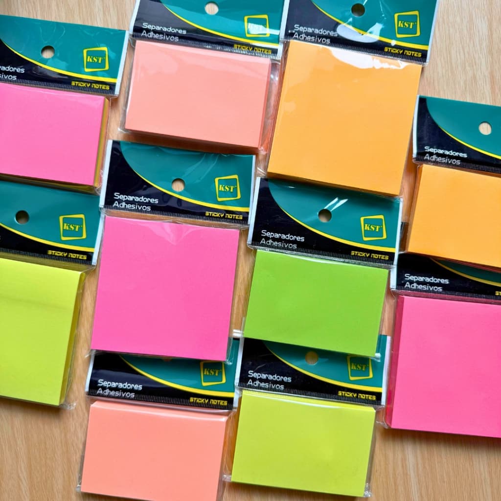 กระดาษโน้ต มีกาวในตัว รุ่น Premium sticky note กระดาษสีพาสเทล 100 แผ่น มีหลายสี หลายแบบ รูปที่ 4