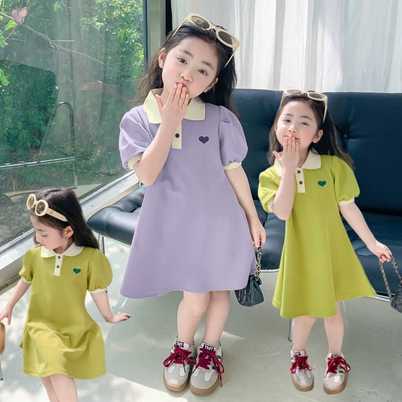 พร้อมส่ง ชุดเดรสกระโปงแฟชั่นเด็กน่ารักๆ เหมาะสำหรับเด็กหญิง ผ้านิ่มสวมใส่สบายไม่ระครายผิว สีสวย พร้อมส่ง