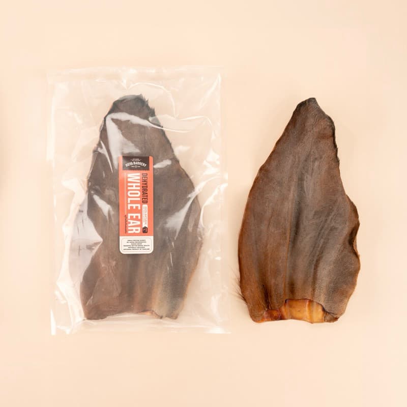 หูวัวแผ่น หูวัวหั่นยาว หูวัวเต็มใบ หูวัวอบแห้ง Cow Ear and Whole Ear ขนมน้องหมา Hoya Barkery รูปที่ 5