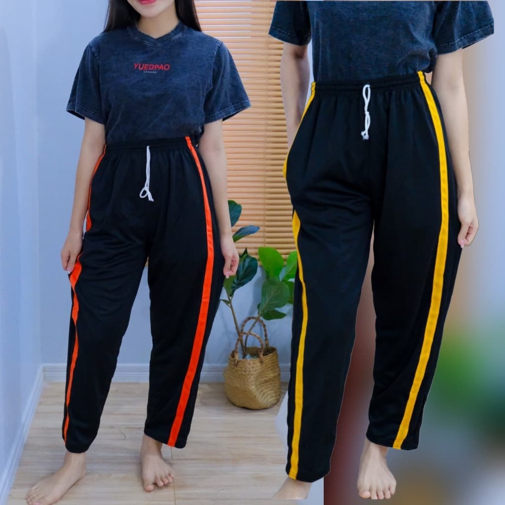 กางเกงวอร์มขาปล่อยแถบใหญ่ ผ้าวอร์ม ใส่สบายใส่ได้ทุกเพศ ทั้งชาย หญิง รูปที่ 8