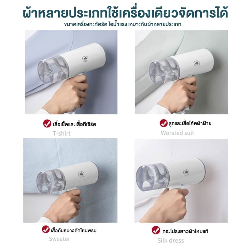 CAMEL เตารีดไอน้ำแบบมือถือ พับเก็บได้ ใช้ได้สำหรับการเดินทางเพื่อธุรกิจ เตารีดผ้าไอน้ำพกพา Steam iron รูปที่ 2