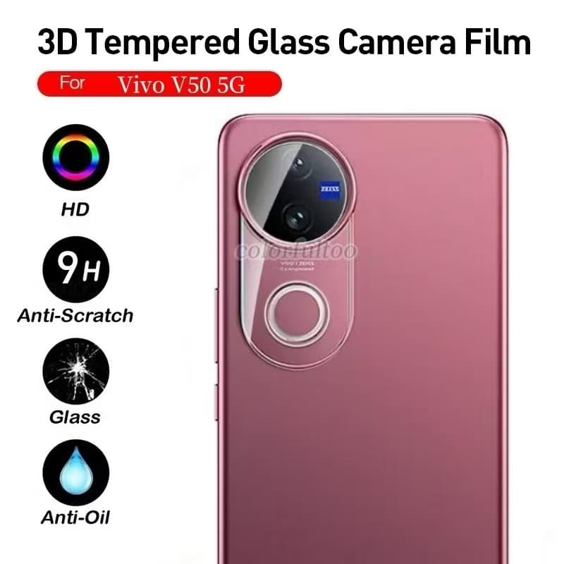 ฟิล์มกล้อง กระจก เลนส์กล้อง 3D สําหรับ Vivo V60lite V60 V50 / V40 Pro / X200 Pro ตรงรุ่น V40 V40pro รูปที่ 4