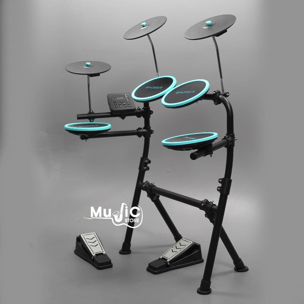 ใหม่ล่าสุด!! BADGER รุ่น DX-01 กลองไฟฟ้าหนังมุ้ง สัมผัส ออกแอมป์ได้ ต่อเป็น MIDI ได้ ทำเพลงได้มี รูปที่ 8