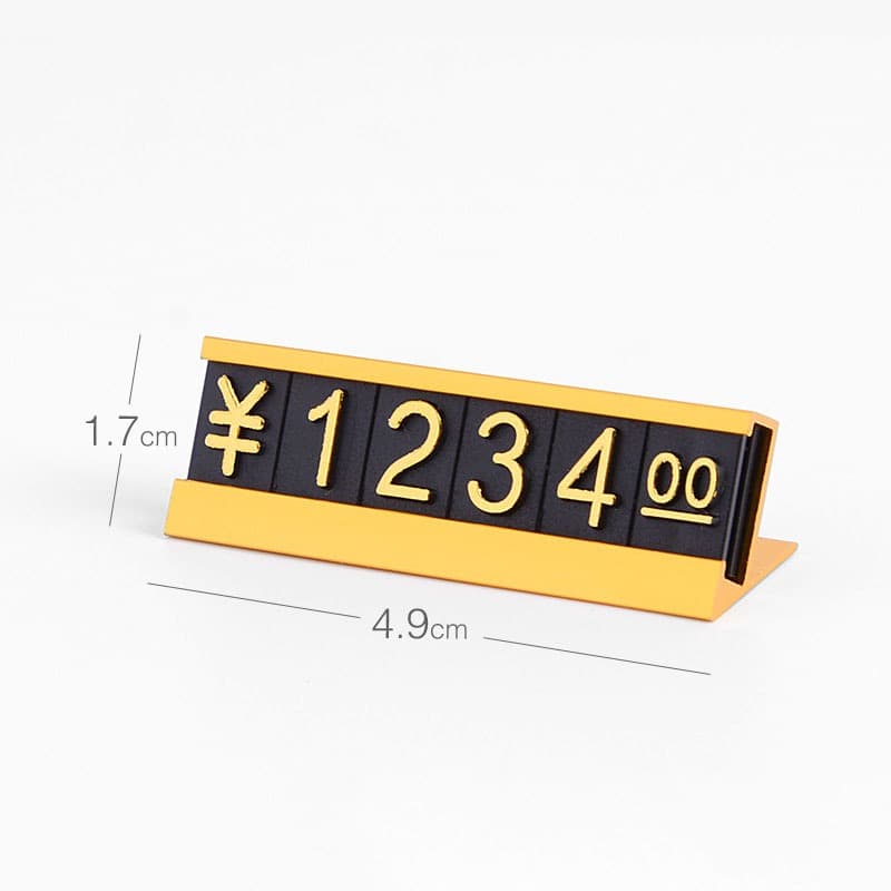 16 ชุด เซตป้ายราคา กรอบราคาอลูมิเนียมอัลลอยด์ ป้ายราคาสินค้า minimal ป้ายราคาเครื่องประดับ ป้ายราคาเสื้อผ้า รูปที่ 4