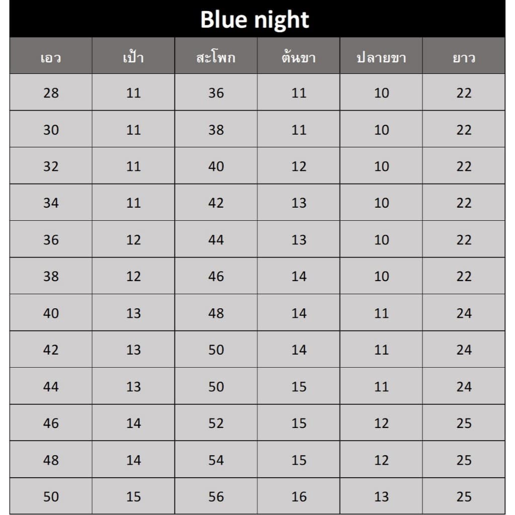 สินค้าขายดี กางเกงขาสั้น Blue Night แท้ หลากสี สีไม่ตก ไซส์ 28-50 รูปที่ 6