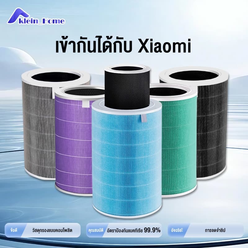 Klein_Home 3H กรอง ไส้กรอง ไส้กรองอากาศ รุ่น 2S , 2H , Pro,4 lite ราคาโปร Mi Air Purifier Filter รูปที่ 1
