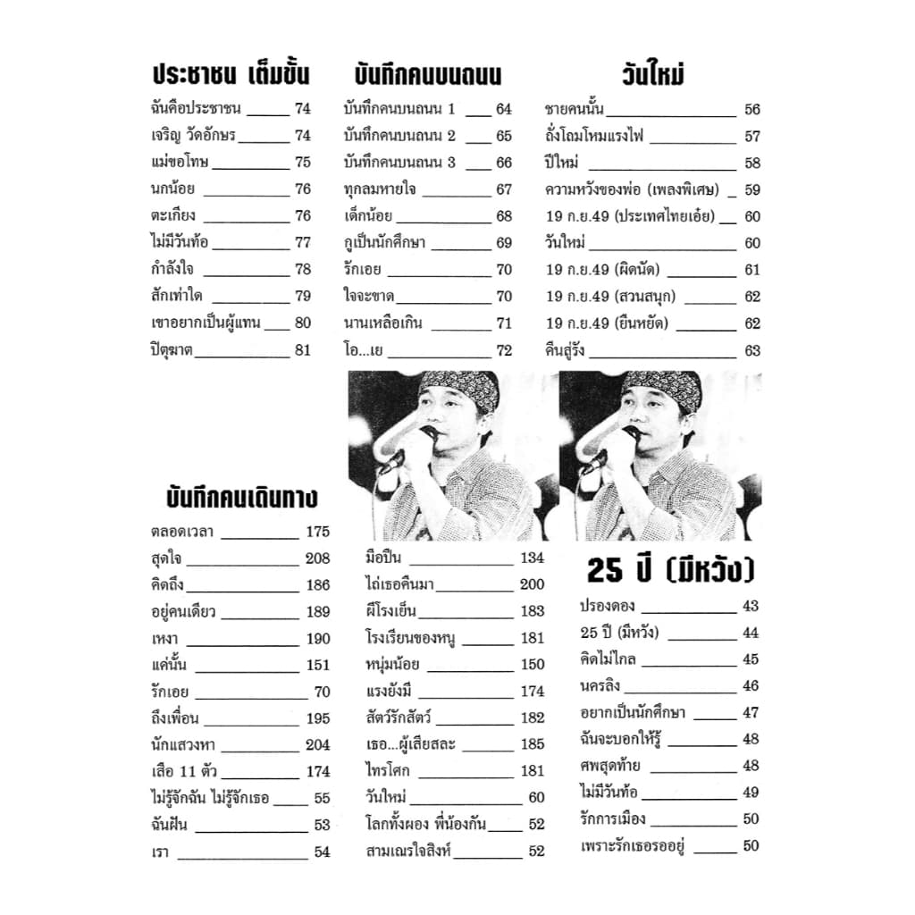 หนังสือเพลง 25 ปี พงษ์สิทธิ์ คำภีร์ -ร้าน pinbooks รูปที่ 5