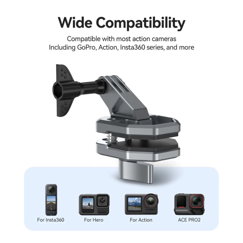 Telesin ที่ยึดกระจกหน้ารถ Windshield Clamping Brackets รูปที่ 5