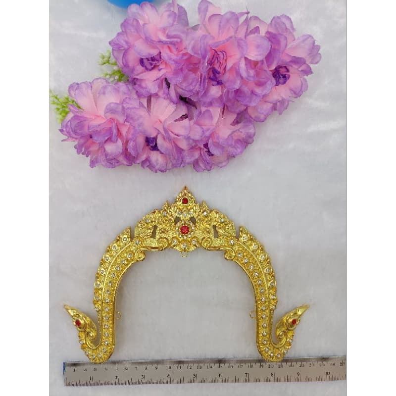 กระบังหน้างานโลหะใส่กับชุดไทย รูปที่ 2