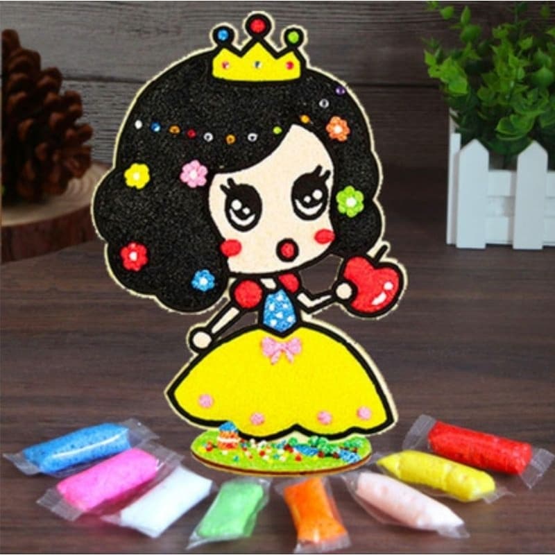 ลายเยอะ ดินโฟม กระดานแปะเม็ดโฟม diy ระบายสีแผ่นไม้ ดินปั้น ของเล่นเสริมพัฒนาการ ลายใหม่ รูปที่ 9