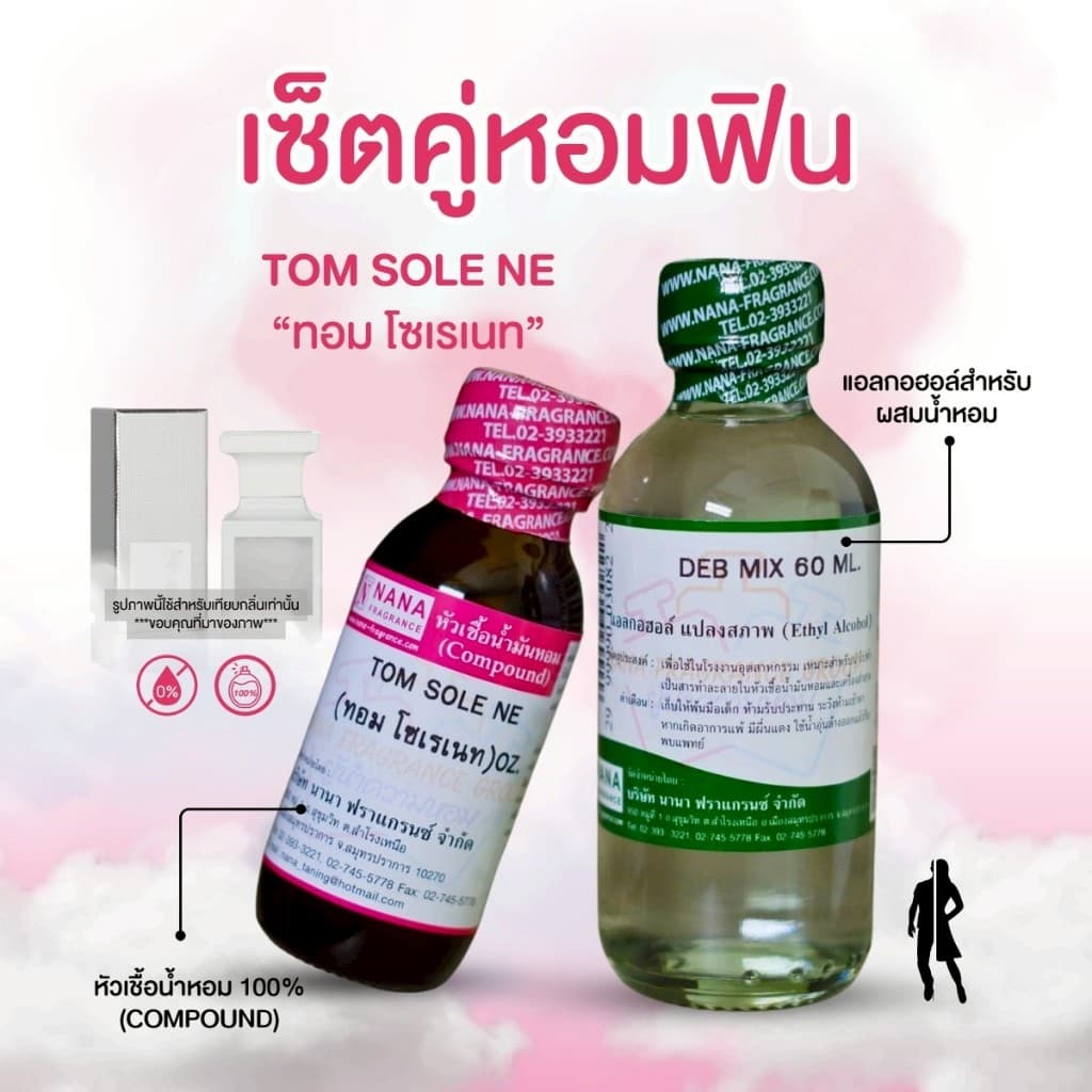 หัวเชื้อน้ำหอม 100% กลิ่นทอม โซเรเนท รูปที่ 3