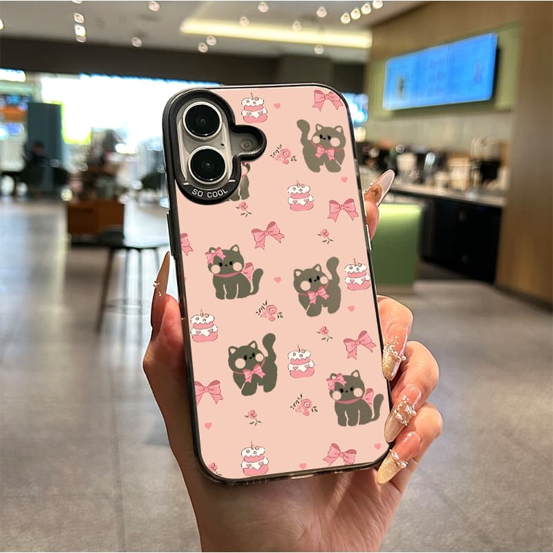 เคสน่ารักการ์ตูนแมวน้อยสีชมพู เคสVIVO Y20 Y20s Y12s Y12A Y15s Y15A Y01 Y21 Y21T T1X Y33S Y33T Y17s Y28 Y16 Y02s Y56 Y27s รูปที่ 5