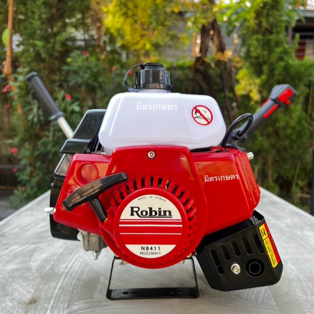 ‼แถมฟรีจานเอ็น‼ เครื่องตัดหญ้า 2 จังหวะ เครื่องตัดหญ้าโรบิ้น Robin รุ่น NB411 สตาร์ทติดง่าย รูปที่ 2