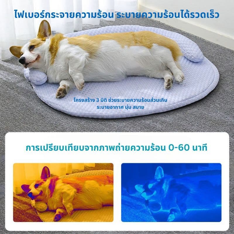 ที่นอนสำหรับสัตย์เลี้ยง สำหรับน้องหมาน้องแมว ที่นอนระบายอากาศ มี3ขนาด มีเนื้อผ้าที่ดี BJ3 รูปที่ 6