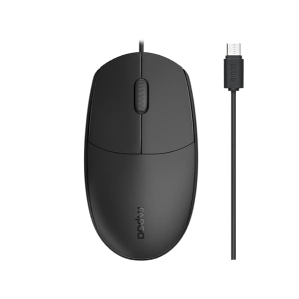 MOUSE RAPOO WIRED OPTICAL TYPE-C PORT ต่อแบบ USB Type C รูปทรงที่กระชับมือ รูปที่ 2