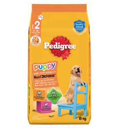 Pedigree เพดดิกรี ลูกสุนัข ไก่ไข่ และนม 15 kg. รูปที่ 2
