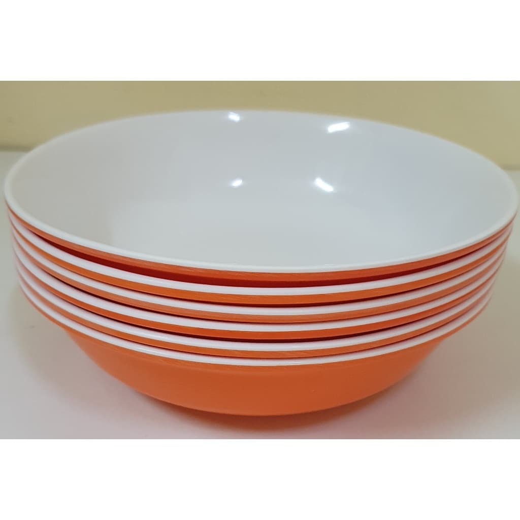 ฺB307-8 ชามปากกว้างสีล้วนรุ่นหนาพิเศษ ขนาด 8นิ้ว แพ็ค 6ใบ ราคา รูปที่ 5
