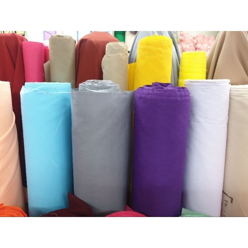 มีส่งด่วนทันที ผ้าคอตตอน สีพื้น โทเร โจงกระเบน เรียนรำ หน้ากว้าง มีให้เลือกมากกว่า30+สี เมตร หลา กว้าง 115 ซม รูปที่ 8