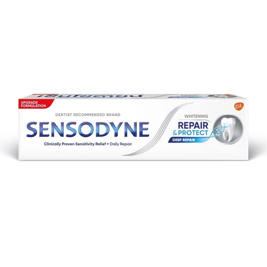 เซ็นโซดายน์ ยาสีฟันรีแพร์แอนด์โพเท็ค ไวท์เทนนิ่ง 100 กรัม SENSODYNE REPAIR PROTECT WHITENING 100 G. รูปที่ 2