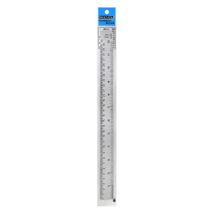 MESA ไม้บรรทัดอลูมิเนียม ไม้บรรทัด ขนาด 15 cm. 20 cm. 30 cm. แบบปีกนก รูปที่ 2