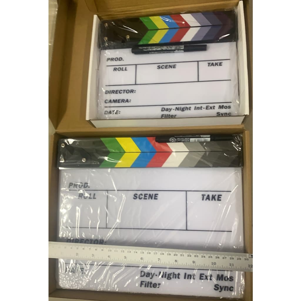 Clapper Board Acrylic Movie Action Slate Clapper Board ลูกตุ้มคณะอะคริลิค รูปที่ 8