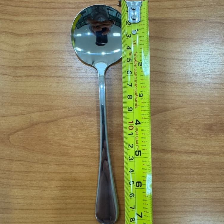 SB Stainless ช้อนซุป ช้อนซุปหัวโต ช้อนซุปยาว 18.5 cm SPL050 รูปที่ 2