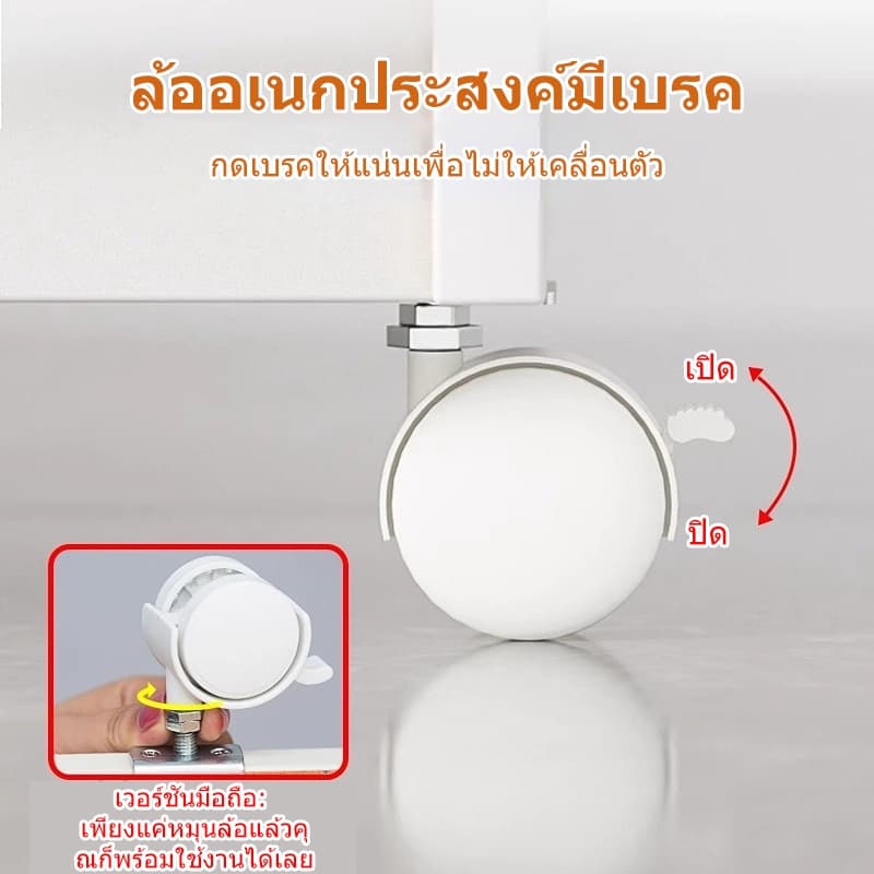 SEVENWOOD โต๊ะพับ โต๊ะในครัว โต๊ะกินข้าว โต๊ะสนาม โต๊ะยาว table100/120cm การพับได้ ประหยัดพื้นที่ แข็งแรงทนทาน รูปที่ 7
