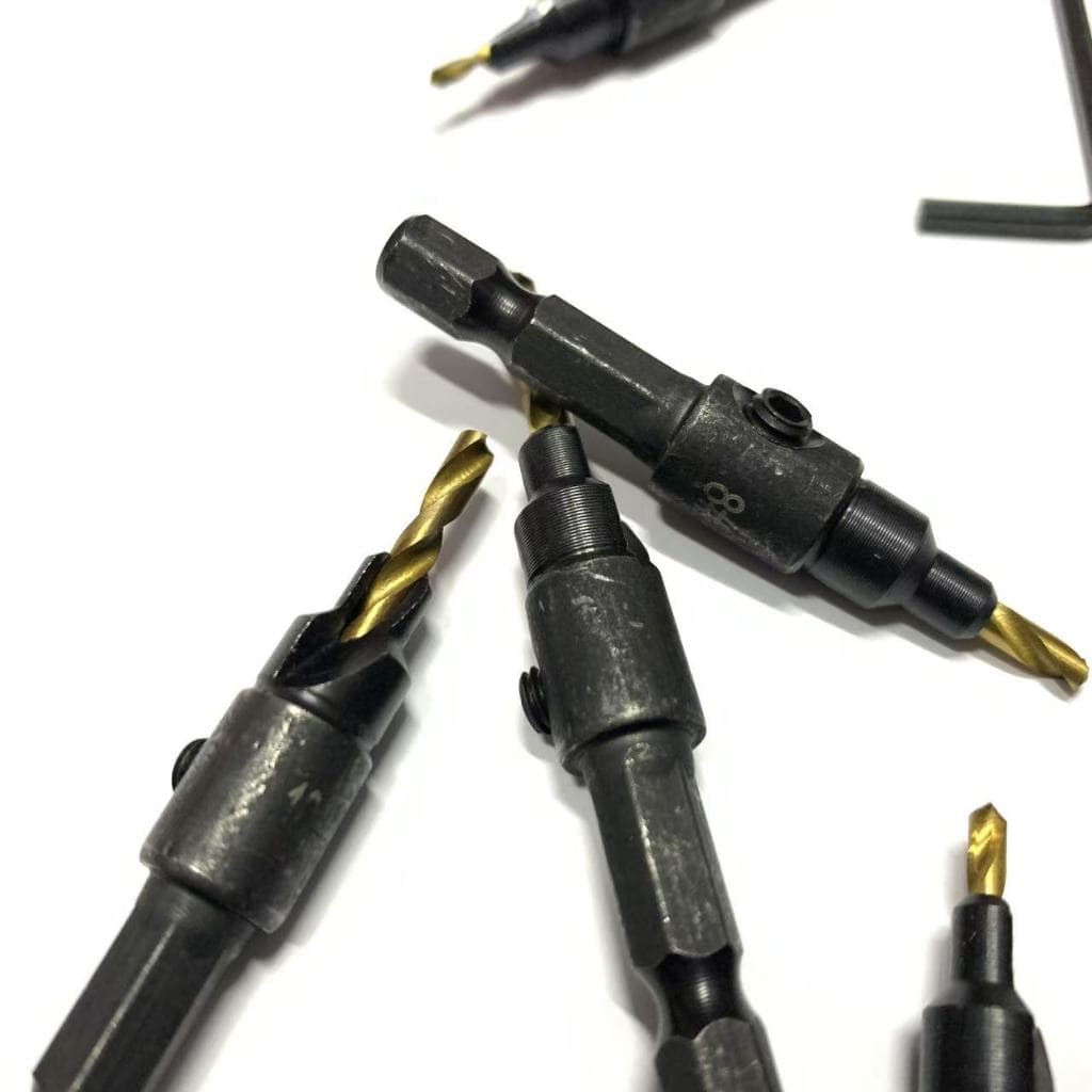 ดอกสว่าน MT 5 6 8 10 12 mm. ผายหัว คว้านรู แบบมีเทเปอร์ในตัว หลบหัวน็อตสกรู สำหรับงานไม้ งานพลาสติก รูปที่ 4