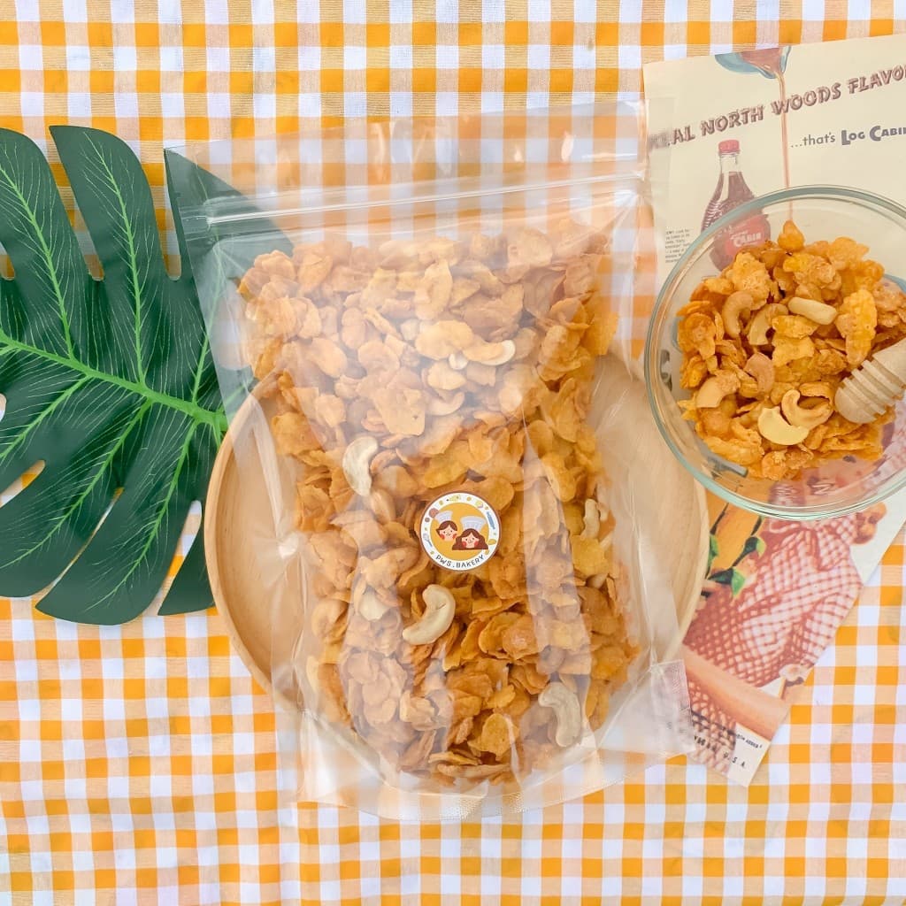 คอนเฟลกคาราเมล 250g | PWS.BAKERY ถุงกลาง หอมกรอบ ทานเพลิน รูปที่ 3