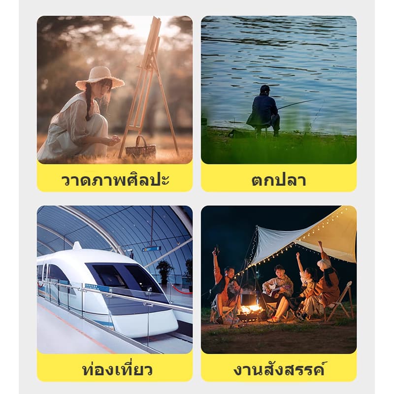 TRAILTOP เก้าอี้สนาม เก้าอี้ปิคนิค เก้าอี้แคมป์ปิ้ง เก้าอี้พับขนาดเล็ก พับได้ พกพาสะดวก รูปที่ 3