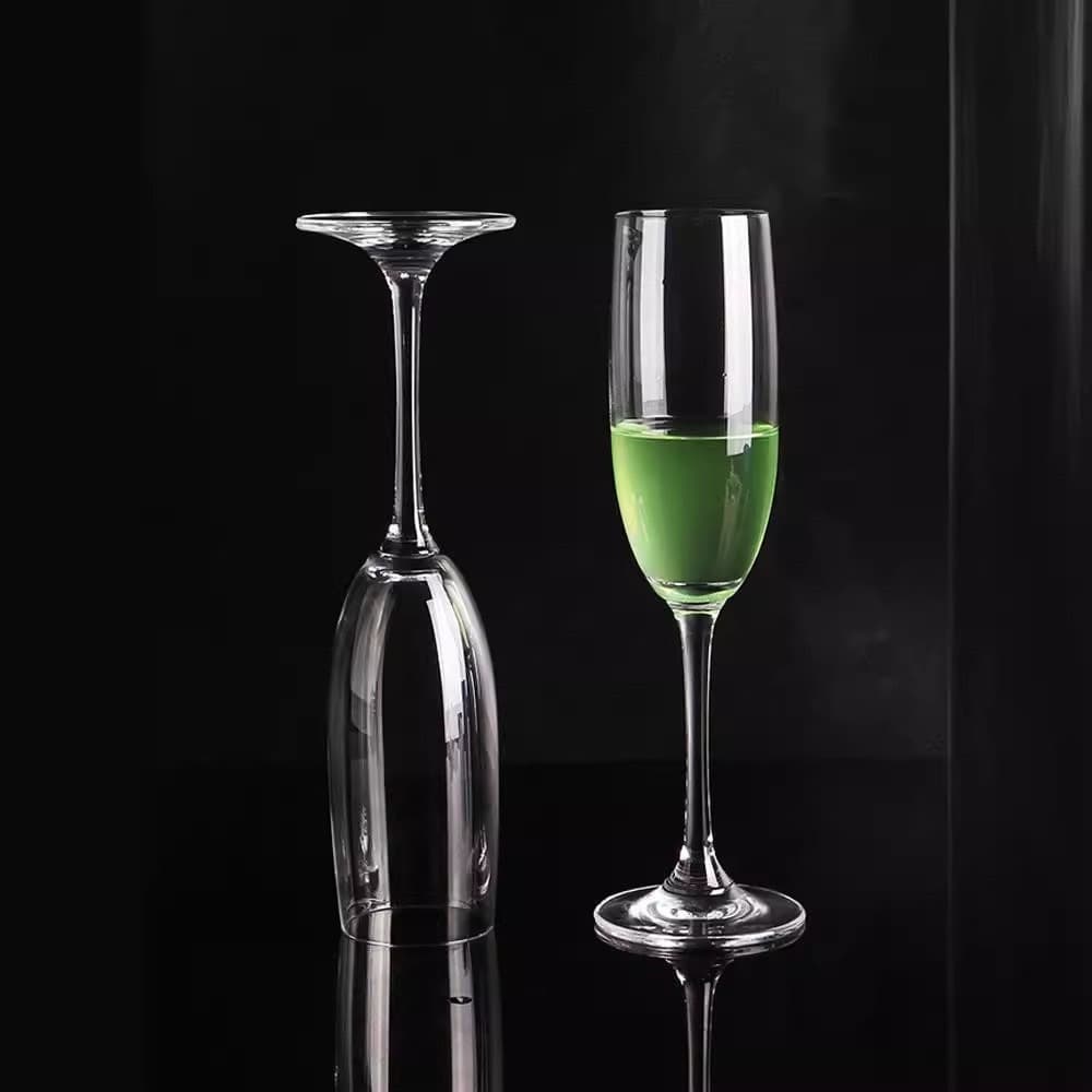 แก้วแชมเปญใส CHAMPAGNE แก้วไวน์ขาว สวยหรูหรา ขนาด185 ml รูปที่ 5