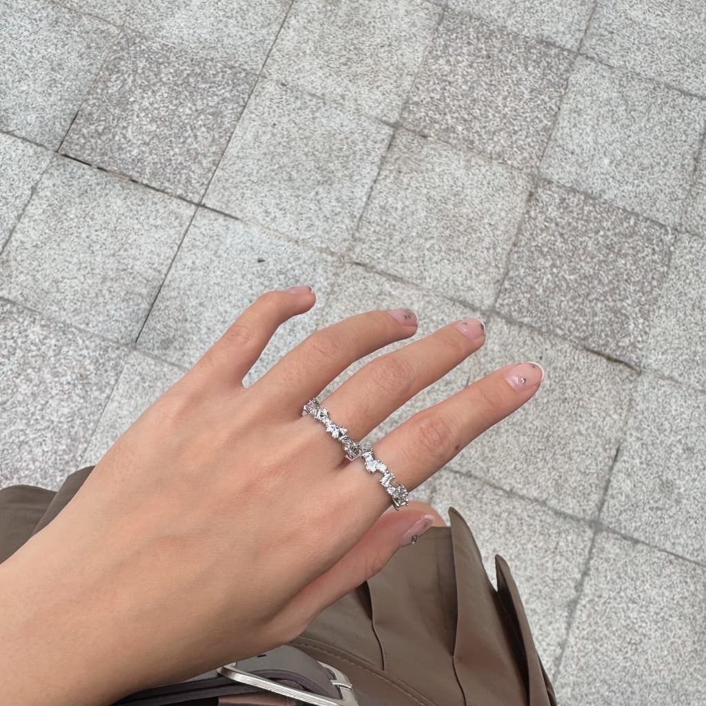 Pastel Crystal Ring แหวนประดับเพทายสีพาสเทล รูปที่ 9