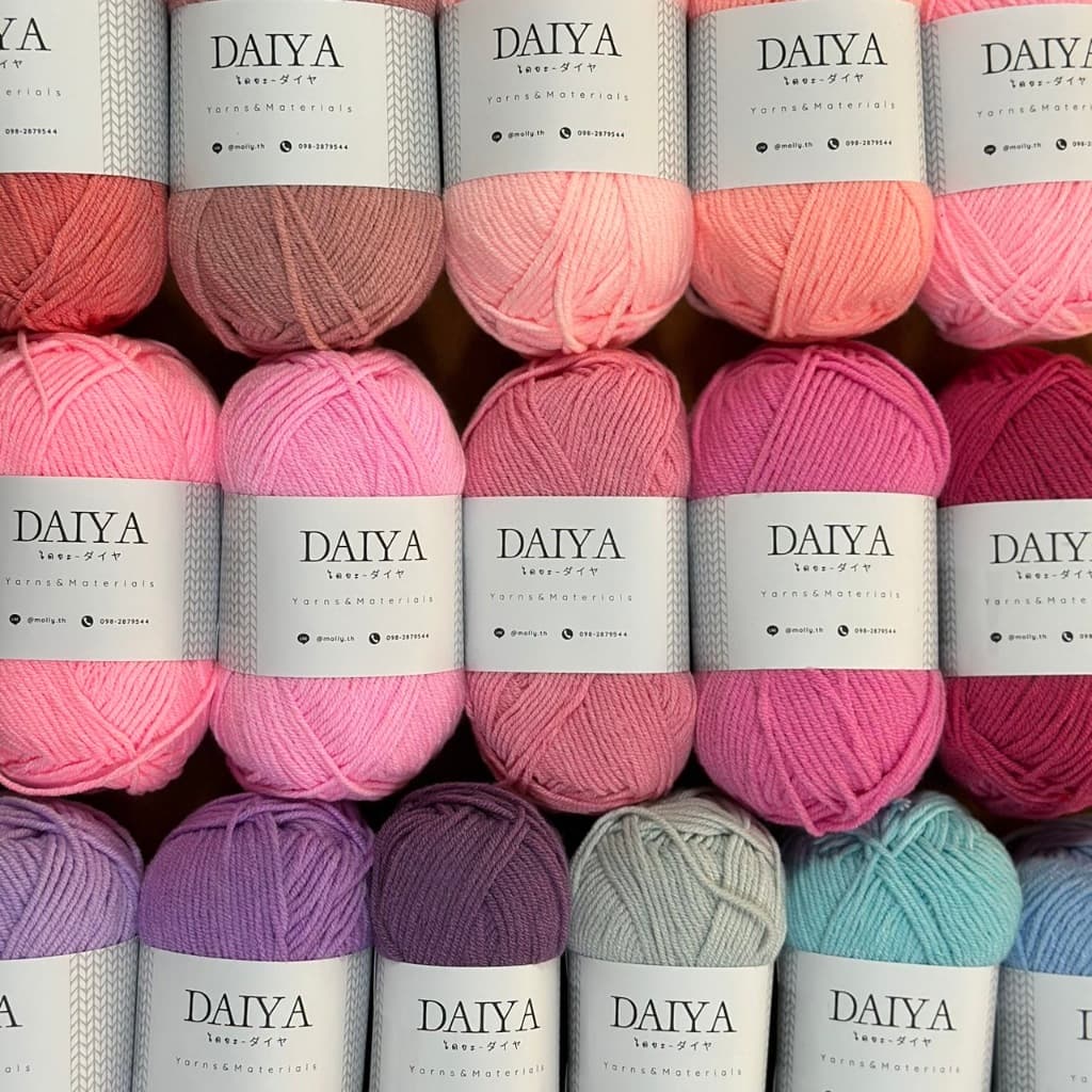 ไหมพรม4ply ไหมพรมคอตตอน4ply Milk Cotton yarn ไหมพรมเนื้อนุ่ม รูปที่ 3