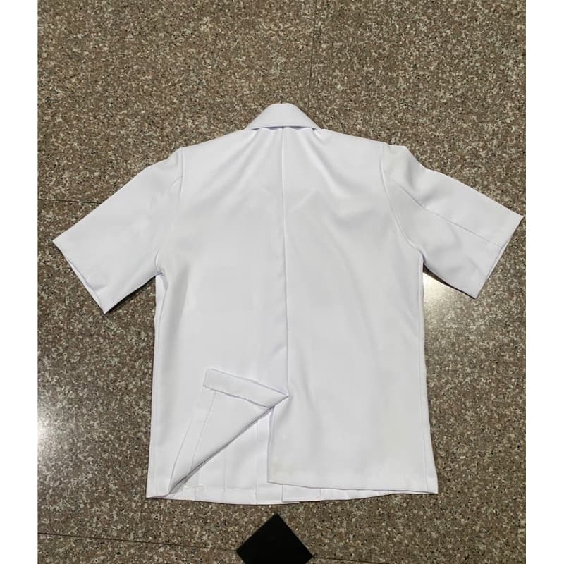 เสื้อซาฟารี ทรงสูท เนื้อผ้า วาเลนติโน่ สี ดำ กรม ขาว มีกางเกง เอว 28-44“ แยกขาย รูปที่ 5