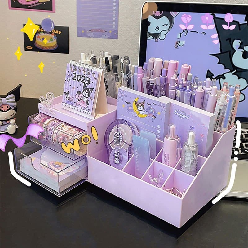 ฟรีสติ๊กเกอร์ กล่องใส่เครื่องสำอาง มีลิ้นชัก 2ชั้น กล่องใส่ของอเนกประสงค์ กล่องเก็บของ มีหลายช่อง รูปที่ 8