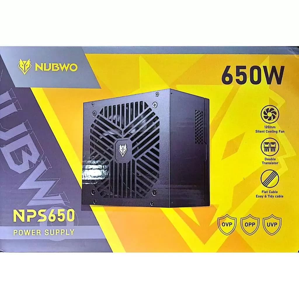 POWER SUPPLY NUBWO NPS650 650W คุณภาพดี มีสีขาวและดำ รูปที่ 5