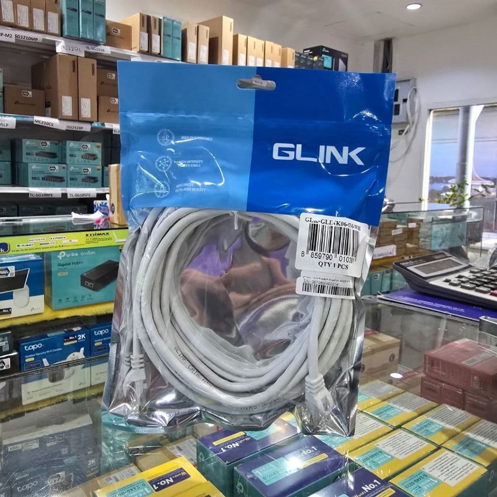 สาย LAN CAT6 Patch Cord สายแลนสำเร็จรูป ความยาว 2-20 เมตร ยี่ห้อ GLINK รองรับ Gigabit รูปที่ 4