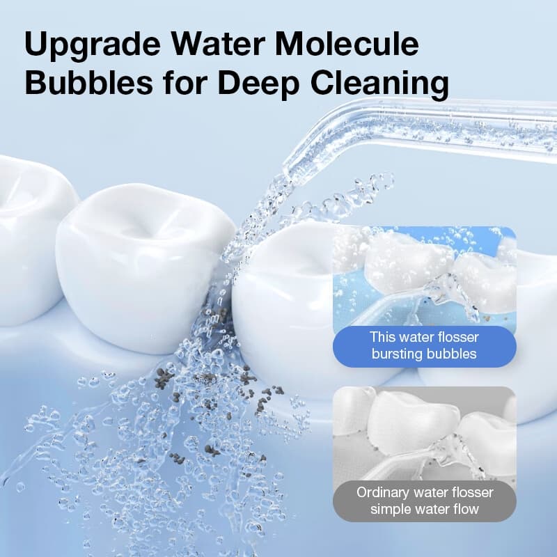 Airuidu CF500 Water Flosser 160ml ไหมขัดฟันพลังน้ำ IPX7 กันน้ำ น้ำ ทำความสะอาดฟัน กันน้ำ Cavity Care รูปที่ 4