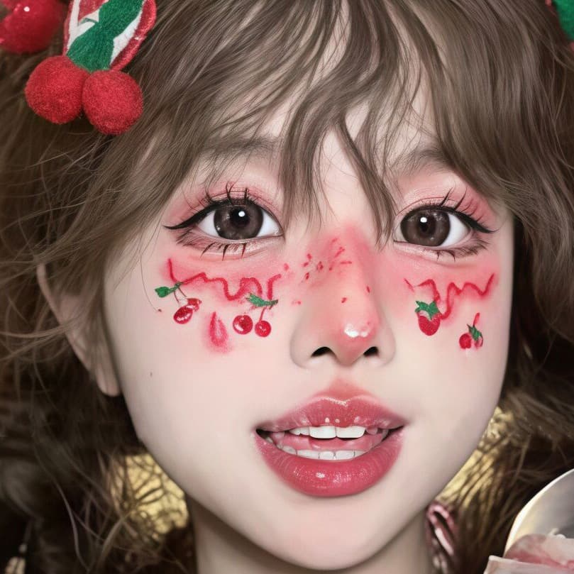 แทททูติดหน้า ลายการ์ตูน หัวใจ SD รูปที่ 7