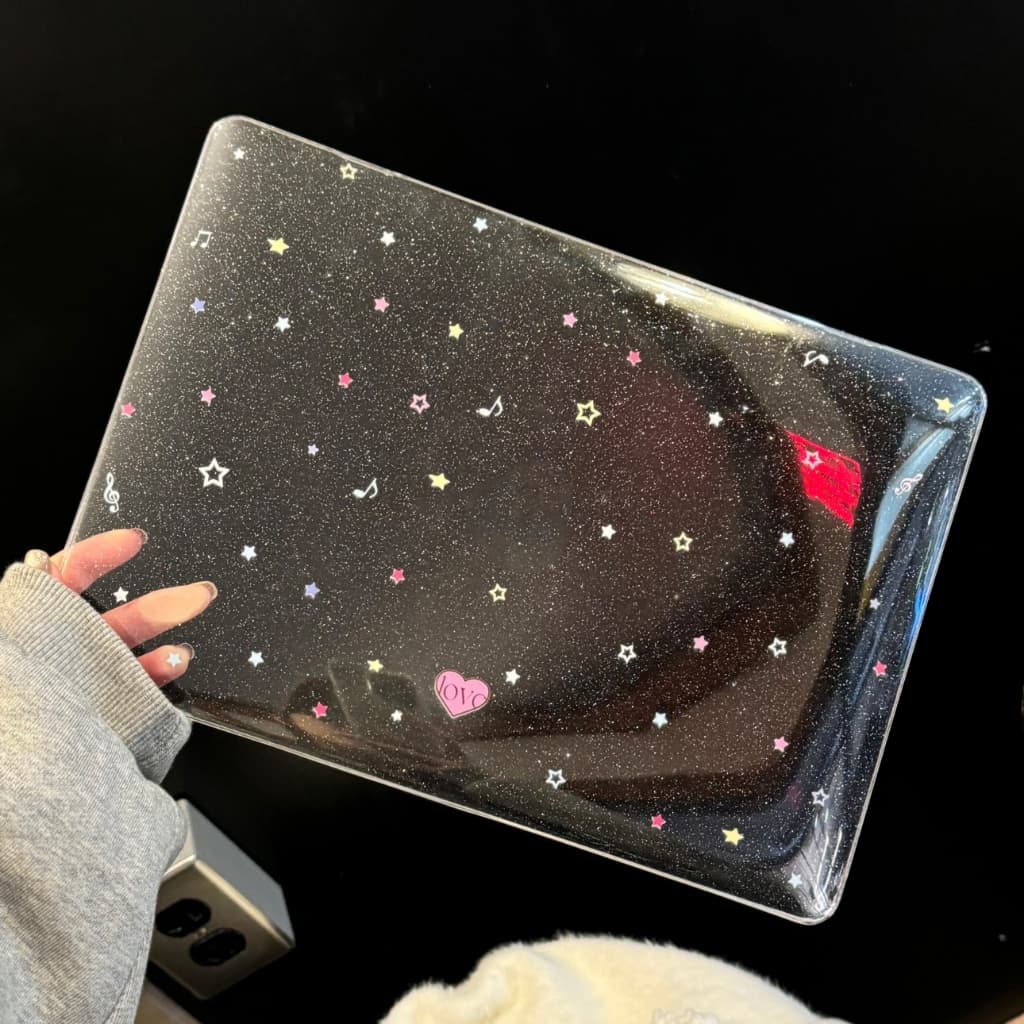 Shesell เคส macbook Musical Notes Stars Air13/15 M5 Pro13 Neo13 เคสสำหรับแมคบุ๊คใส รูปที่ 8