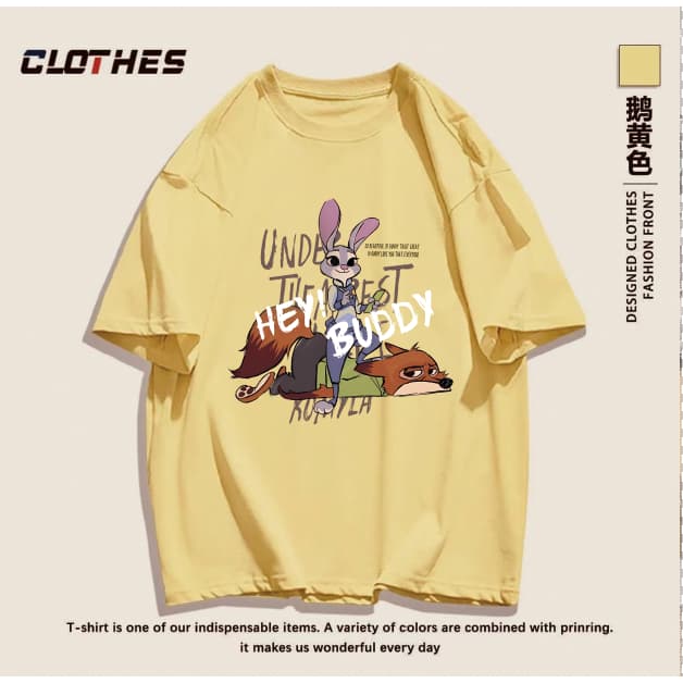 เสื้อยืดลายน่ารัก ผ้าคอตตอนหนา220แกรม เนื้อผ้าคอตตอลแท้ CM104 สีไม่ตกเนื้อผ้าดี ตัดเย็บดี รูปที่ 7