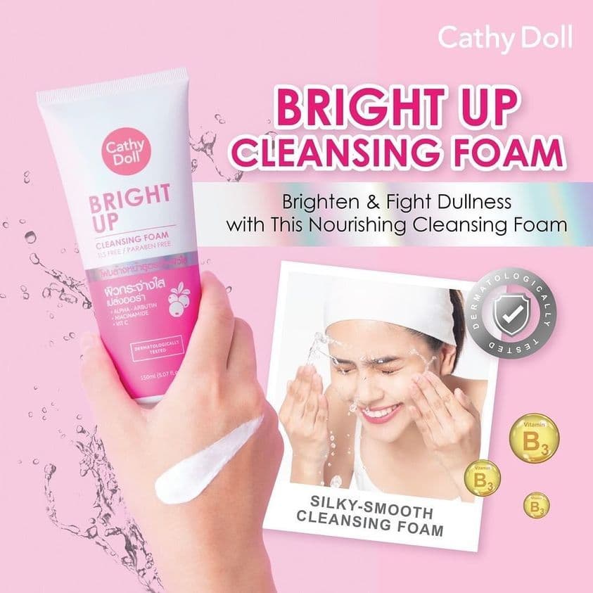 Cathy Doll Cleansing Foam 150ml เคที่ดอลล์ คลีนซิ่ง โฟม 150มล รูปที่ 4