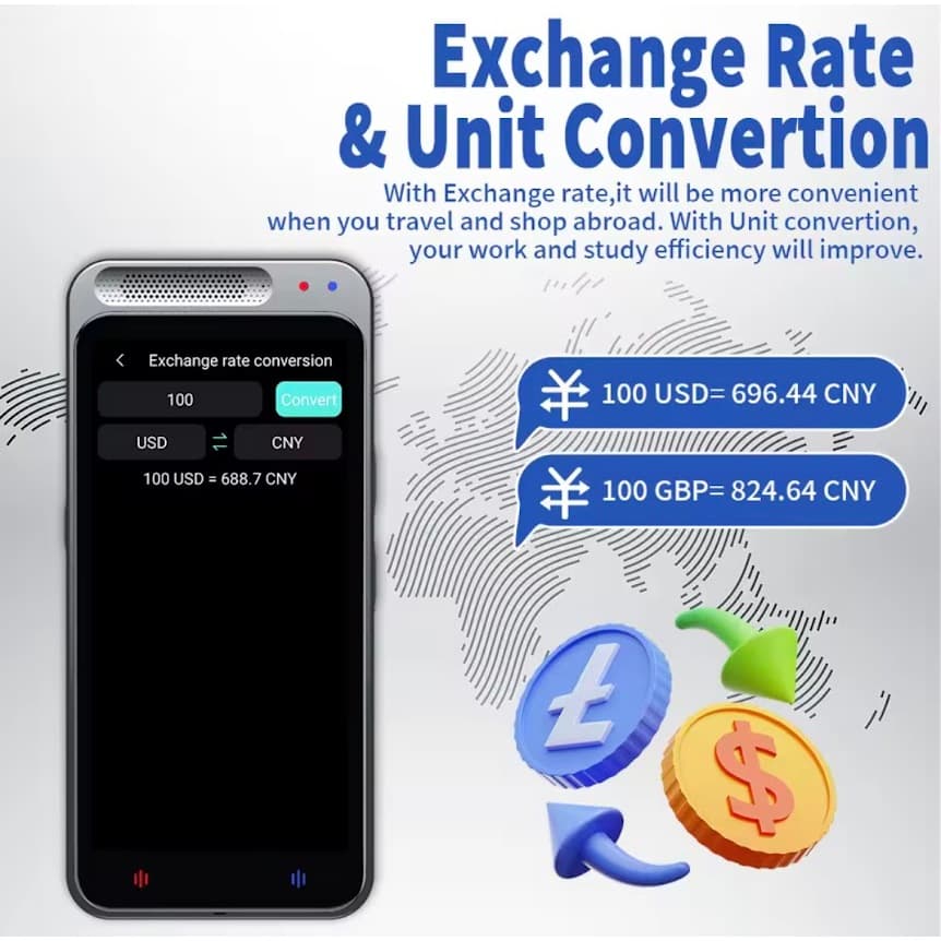 NEODIGI เครื่องแปลภาษาด้วยเสียงอัจฉริยะ Z6 รองรับ138ภาษาออฟไลน์แบบเรียลไทม์เครื่องแปลภาษาแบบพกพา ผู้ช่วยเสียง AI รูปที่ 3