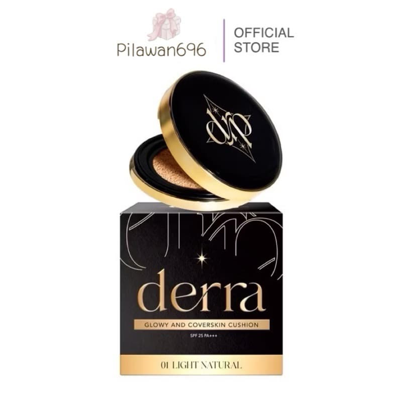 คูชชั่นเดอร์ร่า Derra cushion แป้งรองพื้นเดอร์ร่า คุชชั่นเนื้อแมตช์ คุมมัน ปกปิด ผิวแพ้เป็นสิว โทนขาว รูปที่ 3
