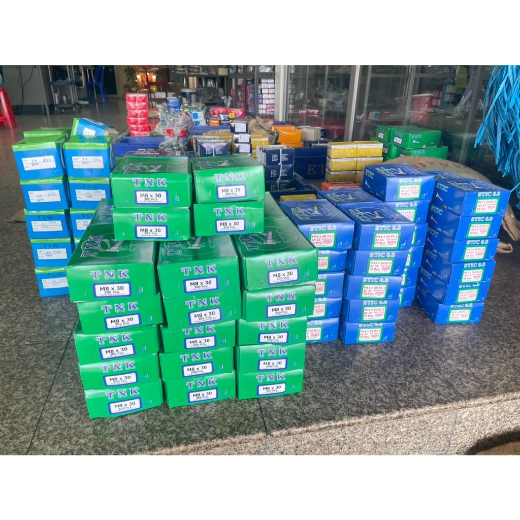 น็อตตัวผู้+ตัวเมียมิลขาวเบอร์ #10 M6x40mm เกลียว 1.00 mm แข็งแรงได้มาตรฐานน็อตไทย รูปที่ 6