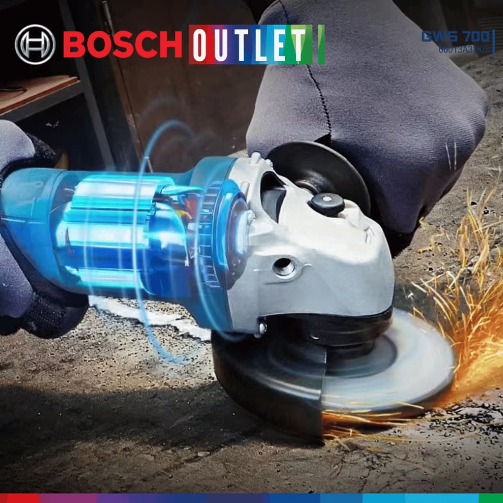 BOSCH GWS 700 เครื่องเจียรไฟฟ้า 710 w. #0 601 3A3 1K0 รูปที่ 8