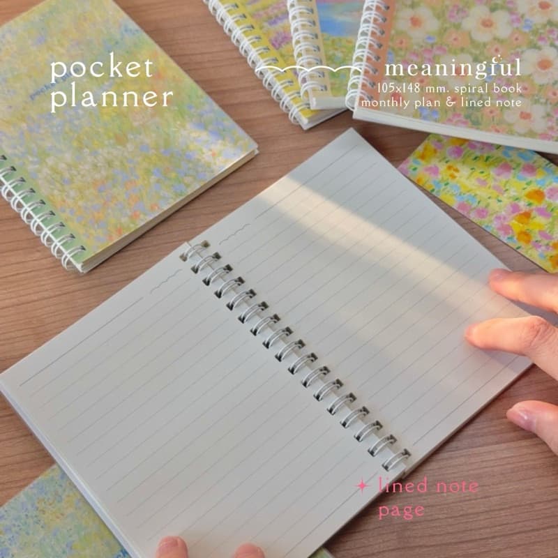 สมุดแพลนเนอร์ / สมุดโน้ต / สมุดสแตมป์ / junk journal - Little meaningful days ขนาดพกพา A6 รูปที่ 4
