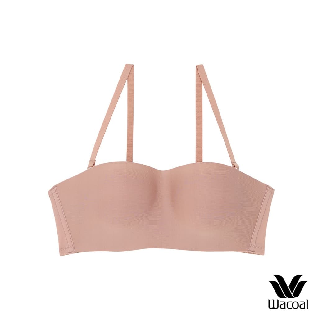 Wacoal Surprise Wireless Top Bra เสื้อชั้นในไร้โครง เกาะอก/สลับสายบ่า รุ่น WB9V09 สีเนื้ออมชมพู รูปที่ 1